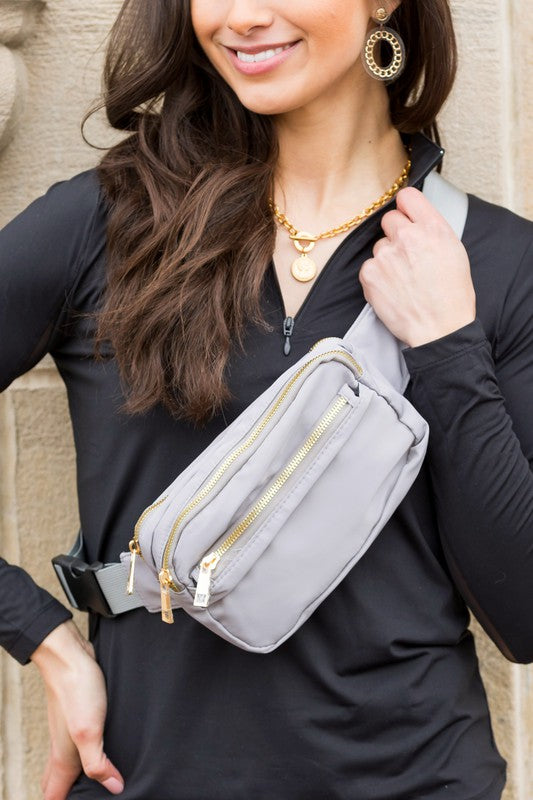 Lala Double Zip Belt Bag