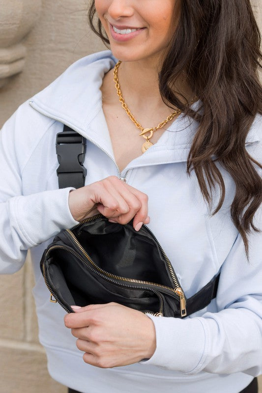 Lala Double Zip Belt Bag