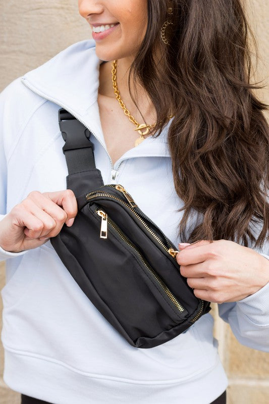 Lala Double Zip Belt Bag