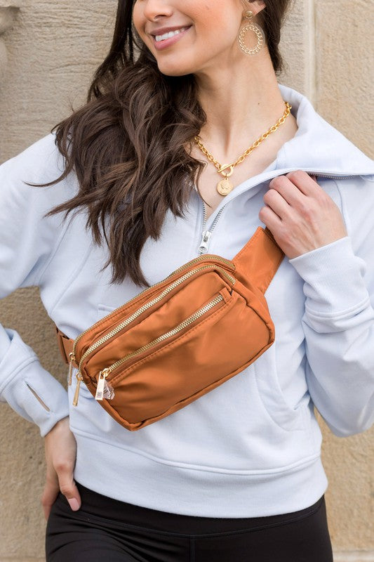 Lala Double Zip Belt Bag