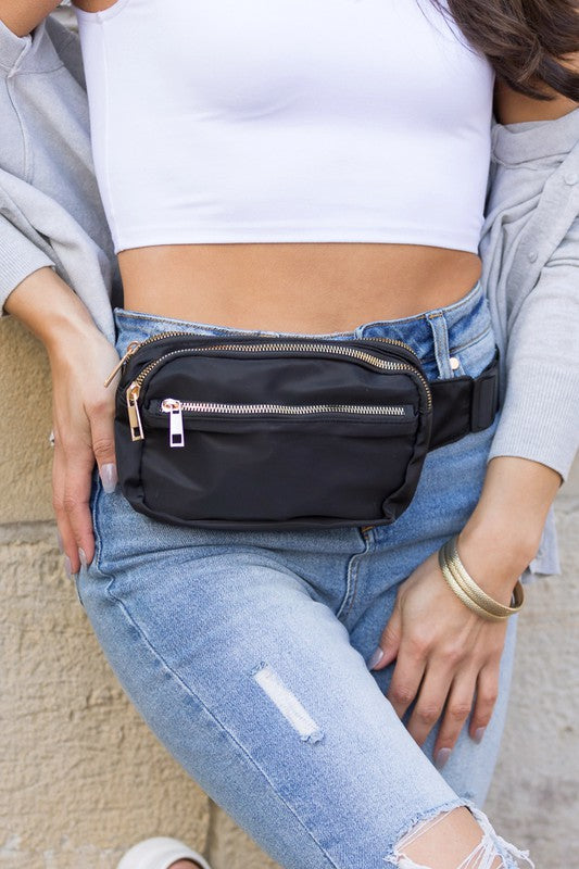 Lala Double Zip Belt Bag