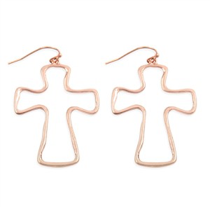 Metal Cross Earrings