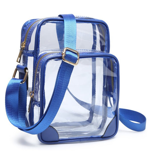 Clear Stacked Crossbody Bag