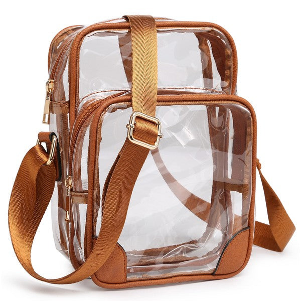 Clear Stacked Crossbody Bag