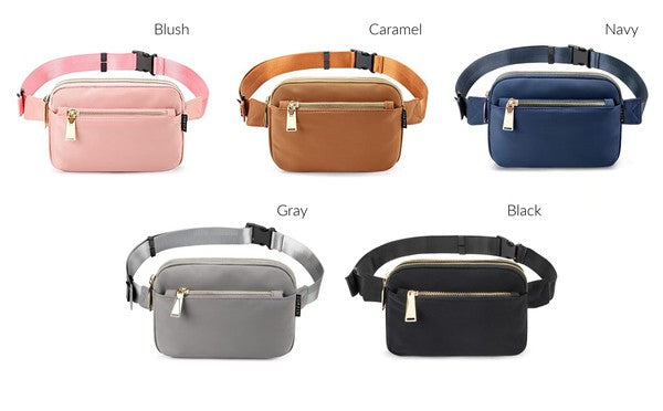 Lala Double Zip Belt Bag