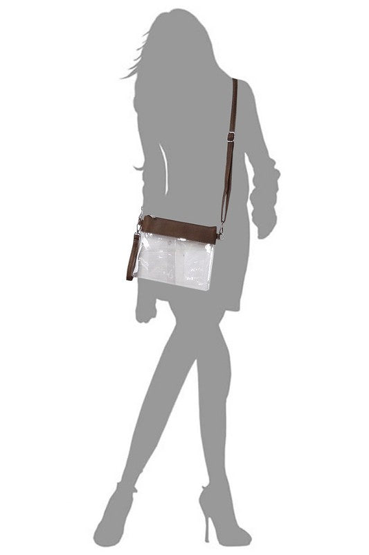 Clear Clutch Crossbody Bag
