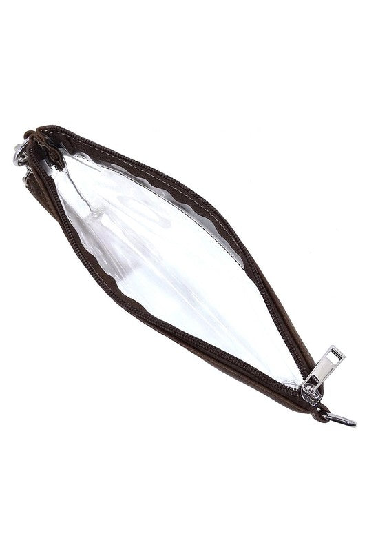 Clear Clutch Crossbody Bag