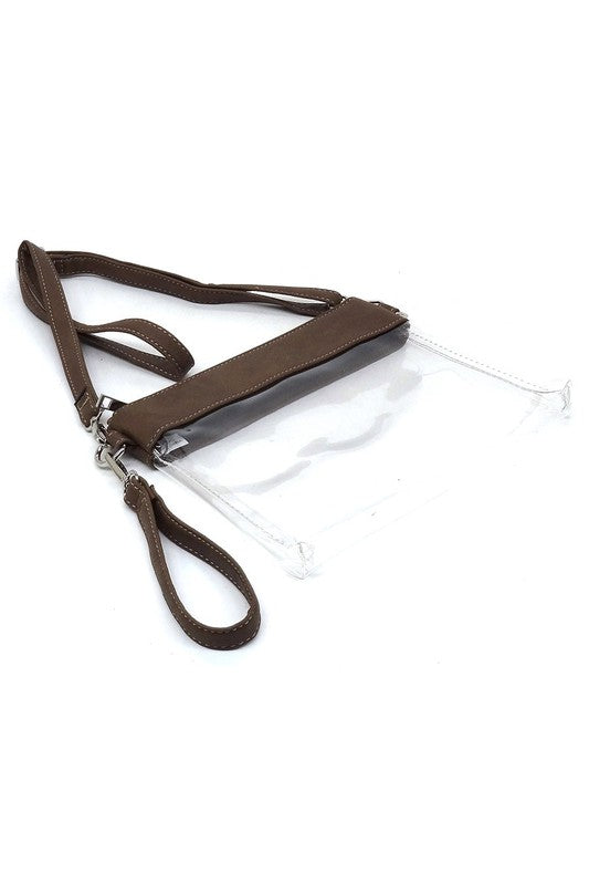 Clear Clutch Crossbody Bag