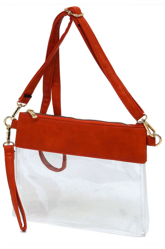 Clear Clutch Crossbody Bag