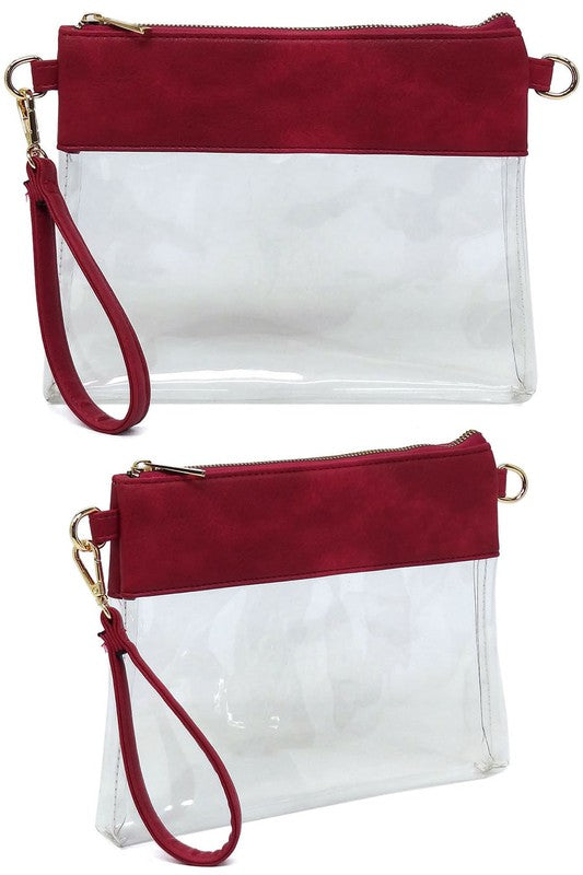 Clear Clutch Crossbody Bag