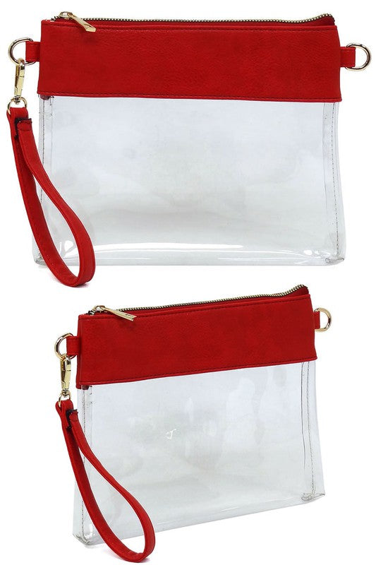 Clear Clutch Crossbody Bag