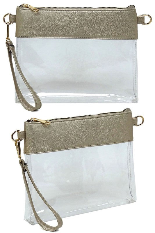 Clear Clutch Crossbody Bag