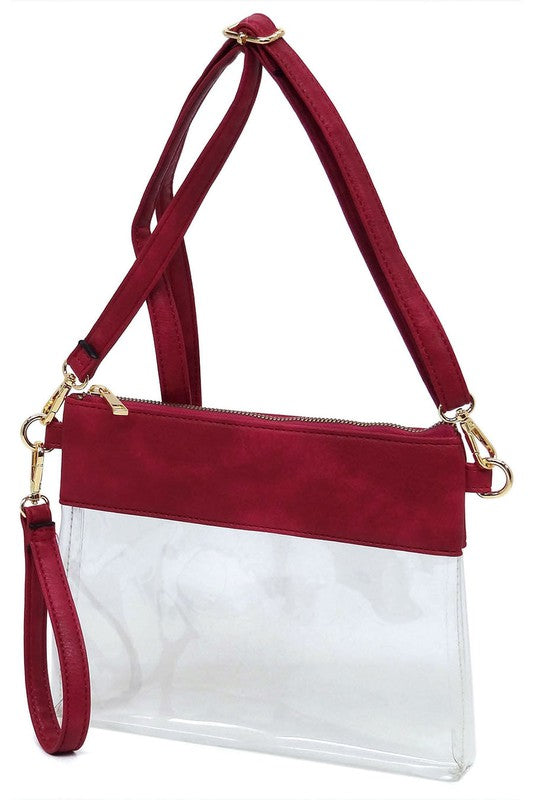 Clear Clutch Crossbody Bag