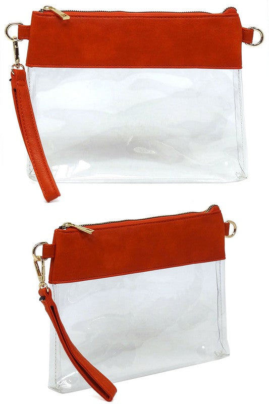 Clear Clutch Crossbody Bag