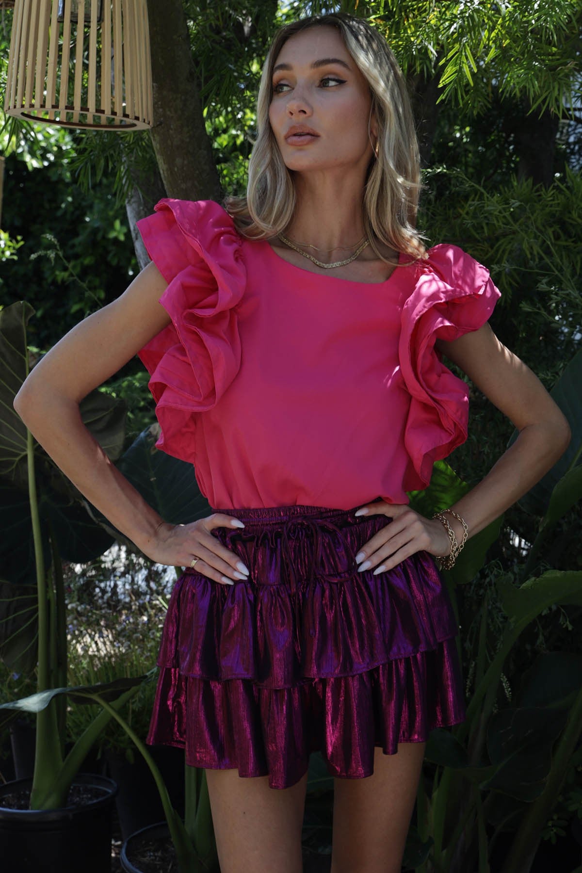 Mariah Ruffle Top