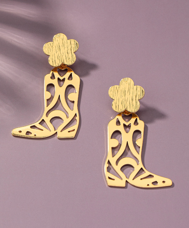 Shea Cowboy Boot Drop Earrings